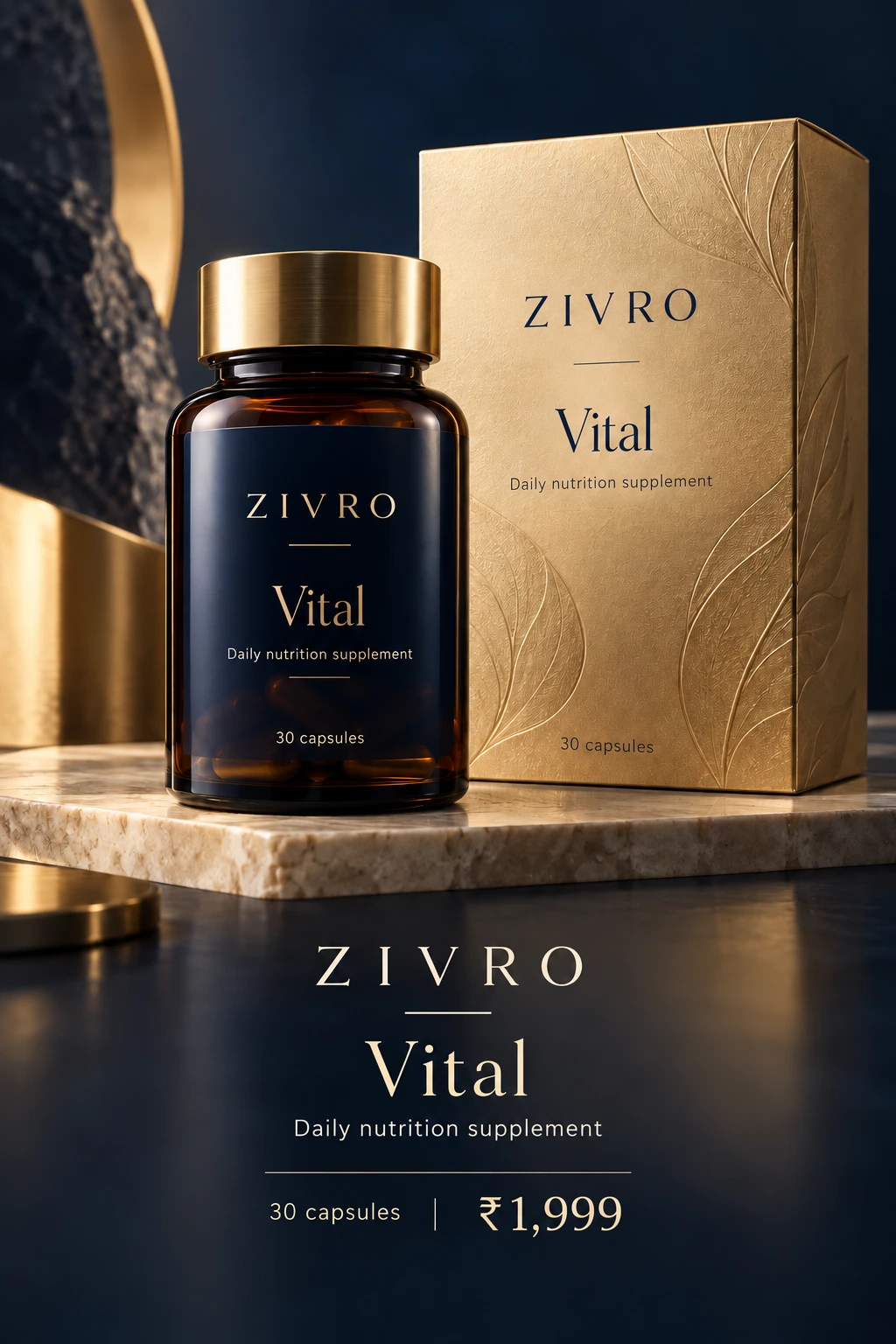 ZIVRO Vital packaging concept