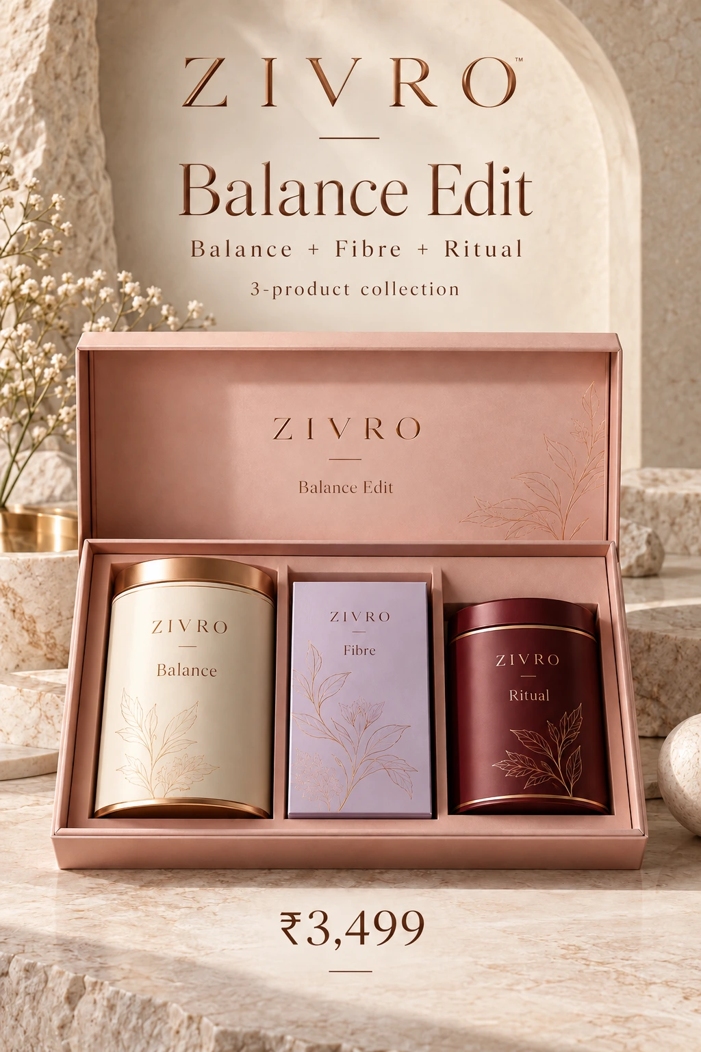 ZIVRO Balance Edit packaging concept